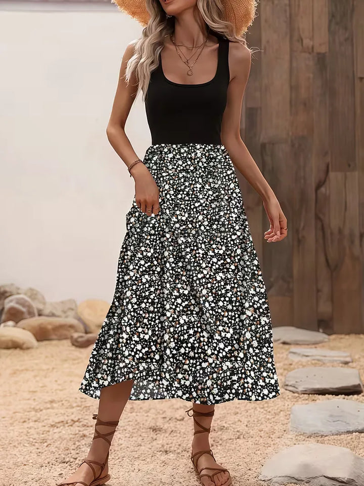Patrycja sukienka maxi w kwiaty