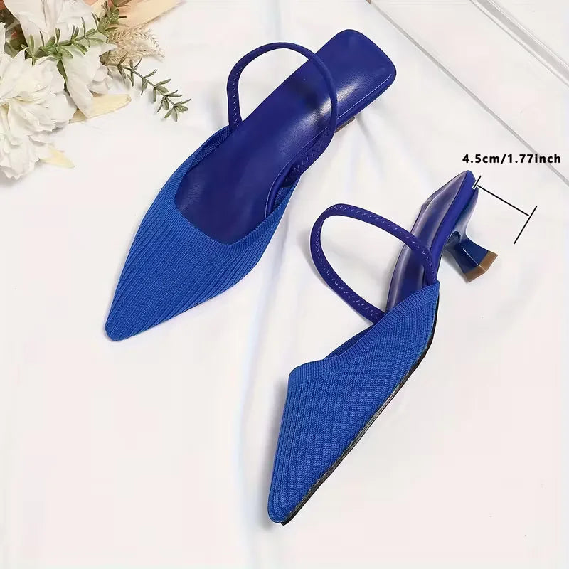 Ewa | brązowe czółenka slingback