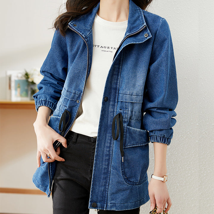Damska kurtka jeansowa w stylu urban casual