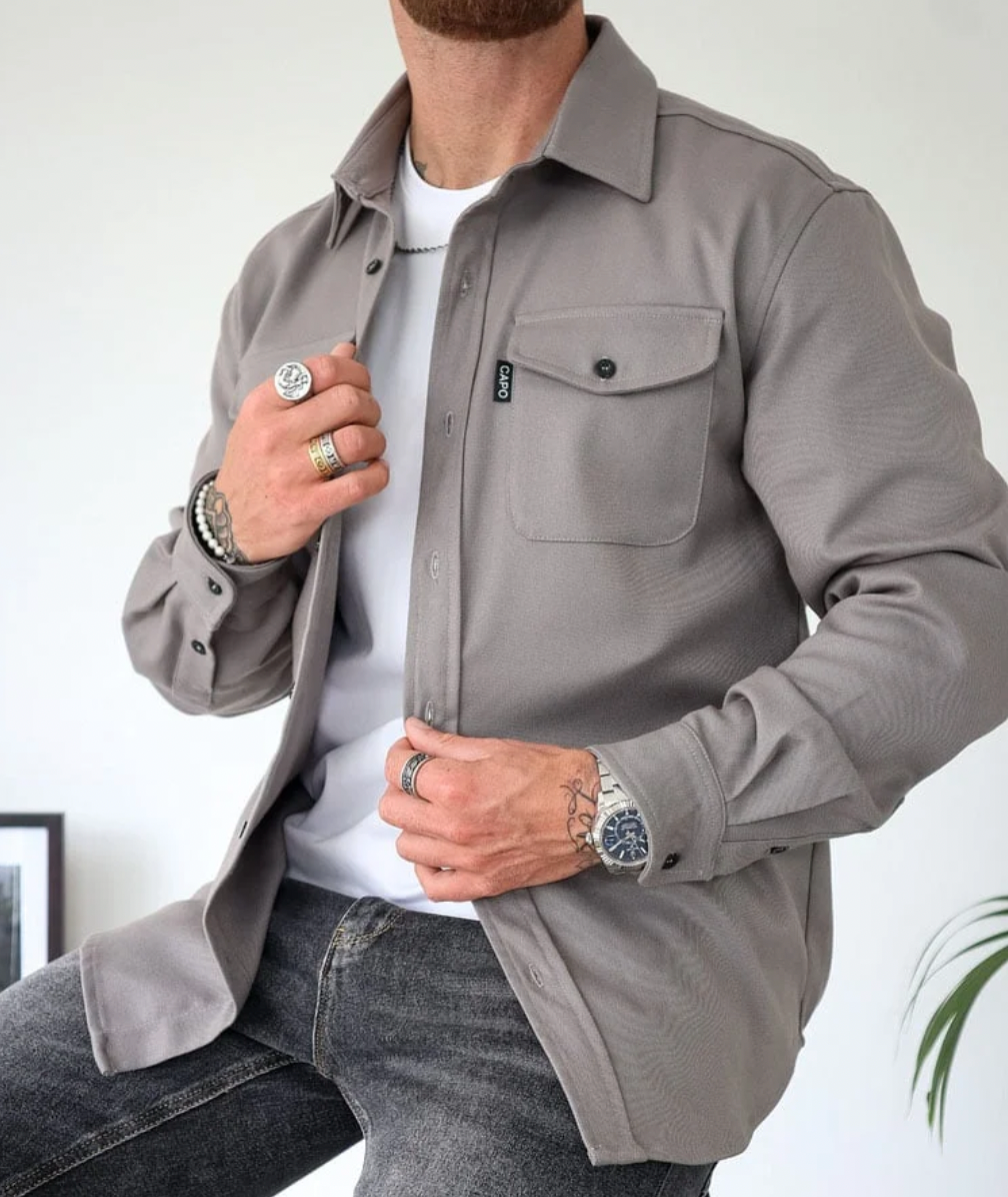 Oskar | Koszula Kurtka Męska Overshirt