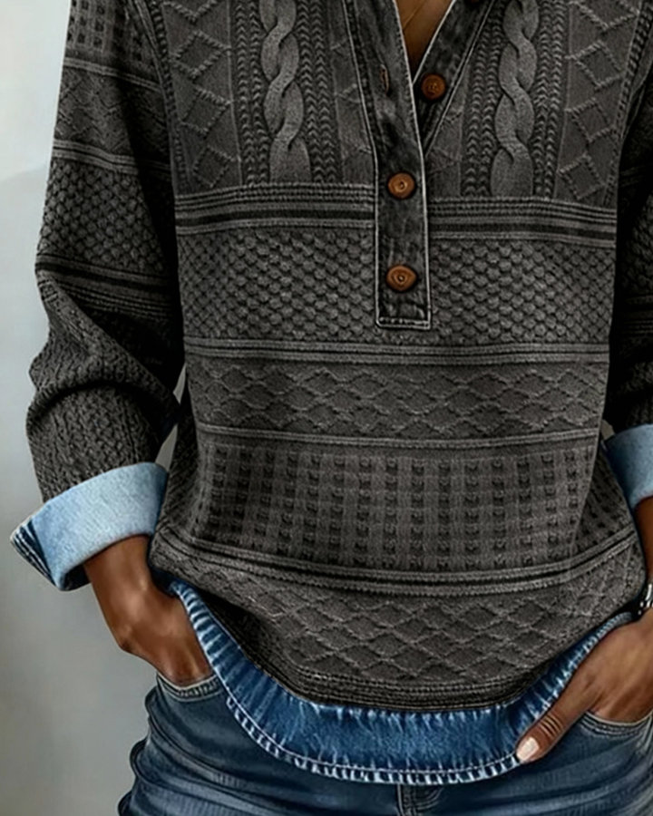 Beata | Sweter Denim Knit Classic