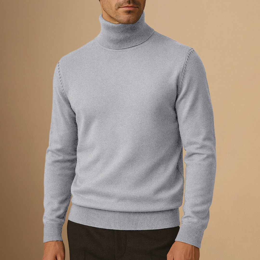 Seweryn | Męski golf soft turtleneck