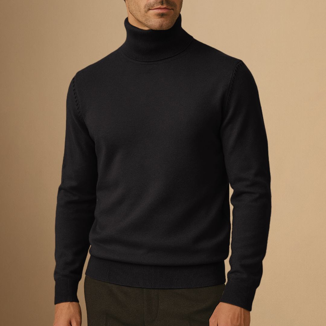 Seweryn | Męski golf soft turtleneck