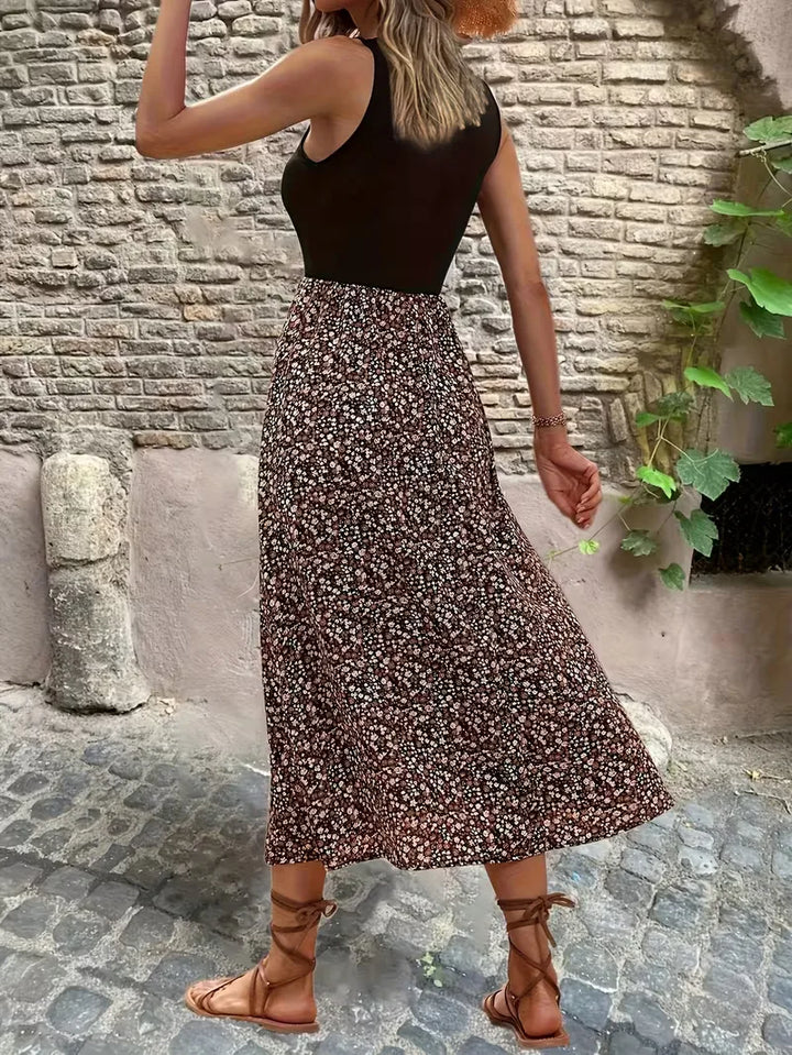 Patrycja sukienka maxi w kwiaty