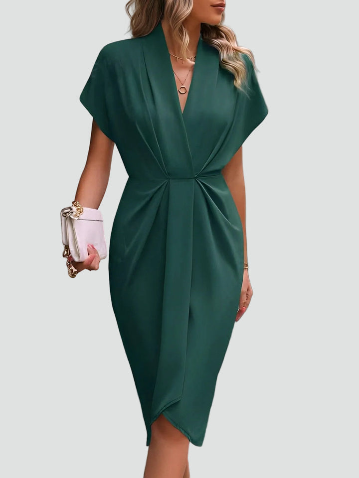Milena | Elegancka Sukienka Kopertowa Midi