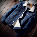 Grigore | Geacă bomber din denim cu căptușeală din velur