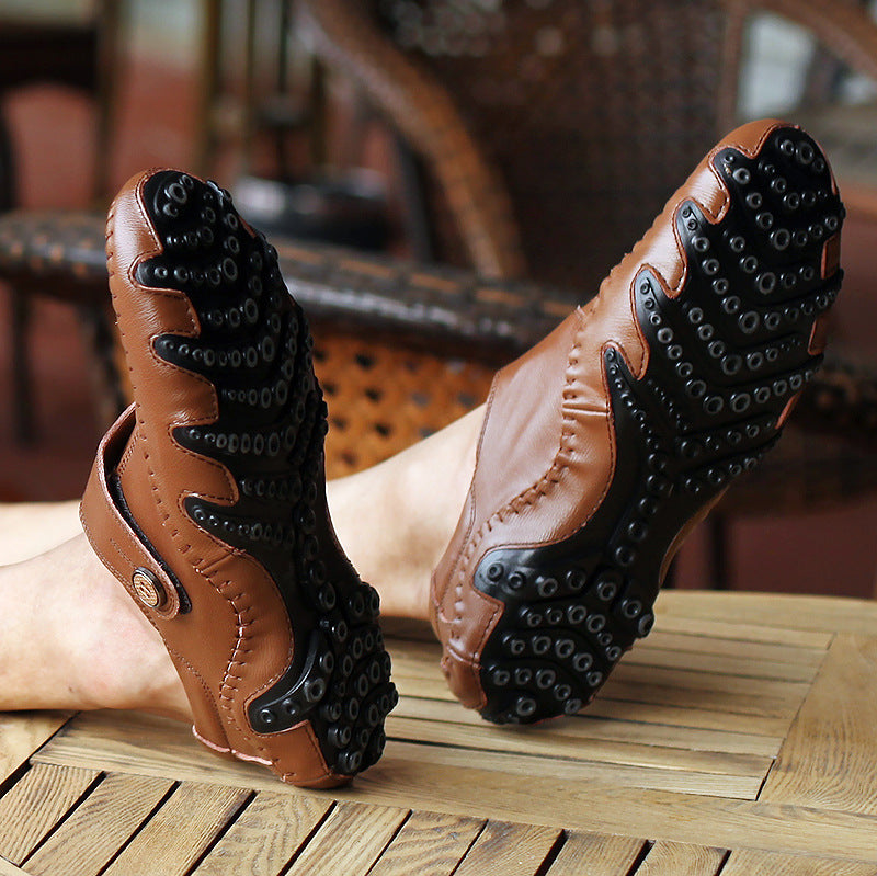 Męskie buty casual na sznurowanie, czarne lub brązowe