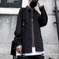 Rafał | Loose-fit striped long-sleeve shirt