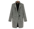 Anna | Women's Long Winter Coat, Gray