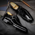 Marcel | Buty wizytowe męskie, loafersy, czarne i bordowe