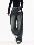 Dominika | Damskie boyfriend jeans vintage wash