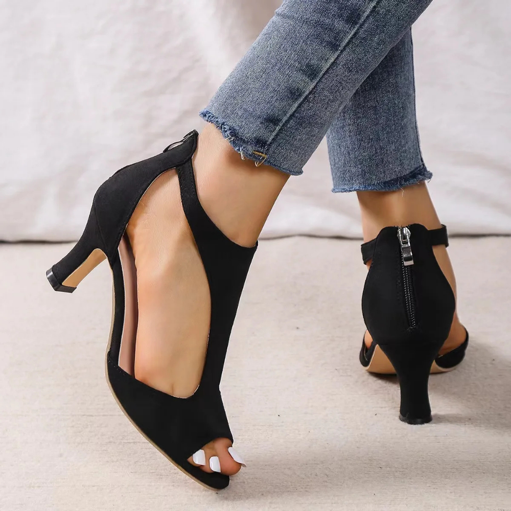 Natalia | Eleganckie Czółenka Open Toe Chic