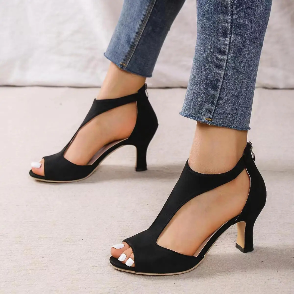 Natalia | Eleganckie Czółenka Open Toe Chic
