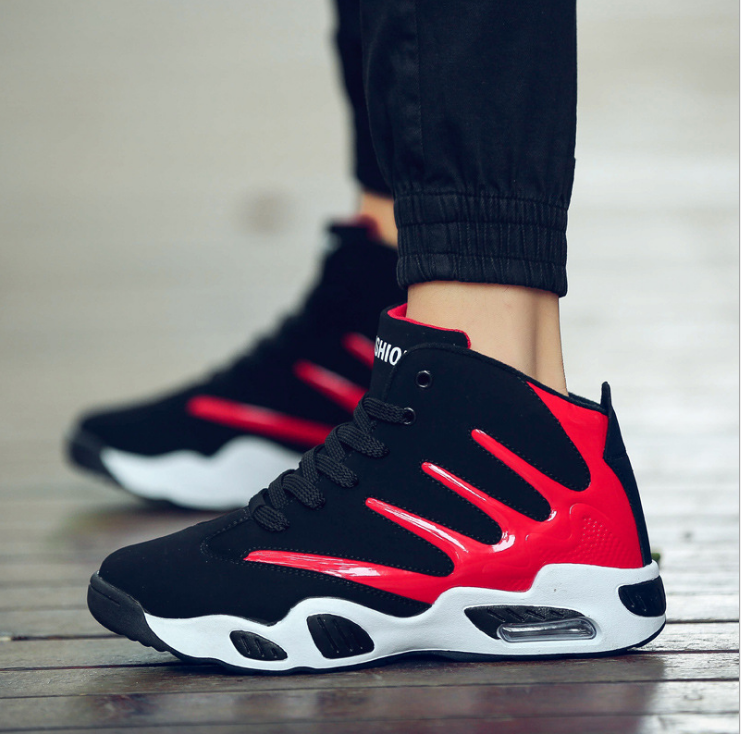 Męskie wysokie buty do koszykówki z poduszką powietrzną