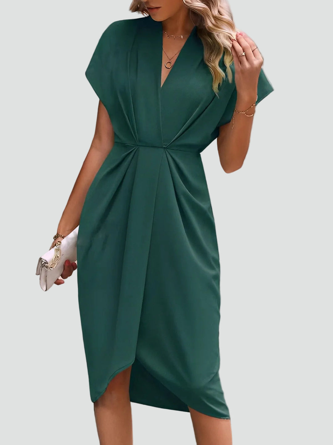 Milena | Elegancka Sukienka Kopertowa Midi