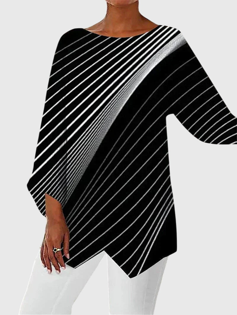Roksana | Elegancki damski top z okrągłym dekoltem