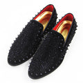 Rafał | Men's black loafers with pointed toes