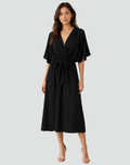 Zofia | Elegancka Sukienka Kopertowa Midi