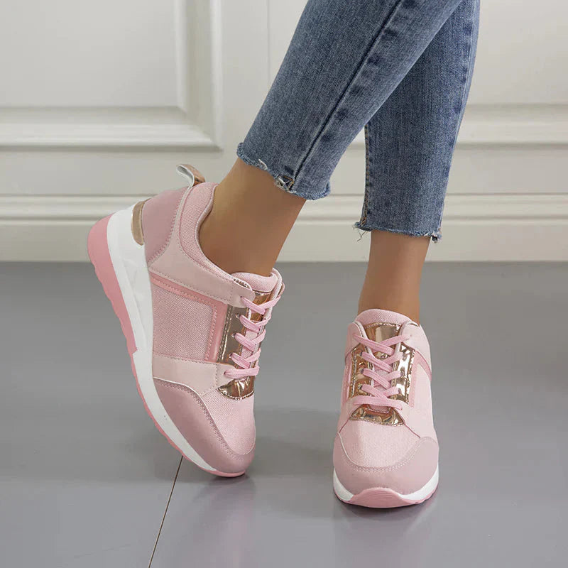 Sneakersy damskie z lekką podeszwą