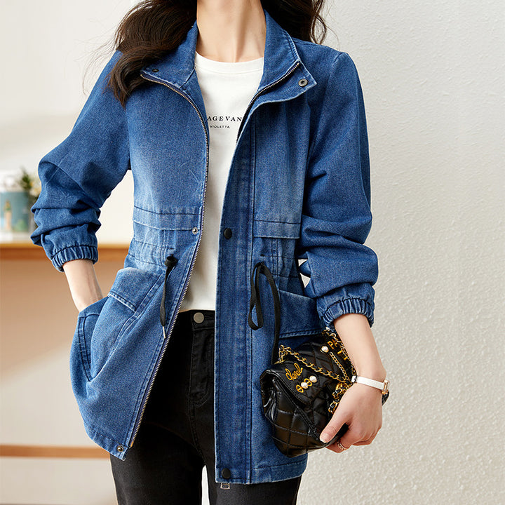 Damska kurtka jeansowa w stylu urban casual