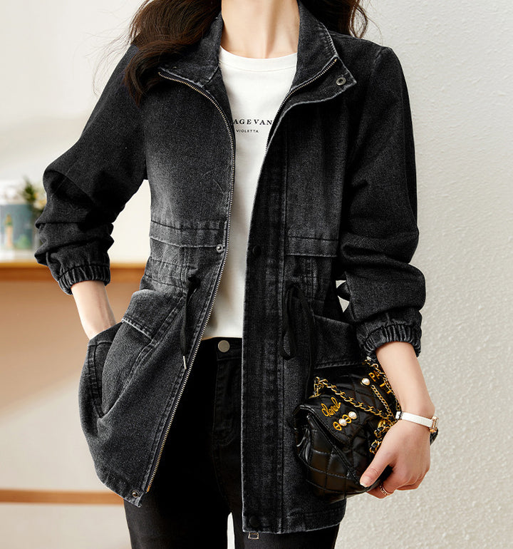 Damska kurtka jeansowa w stylu urban casual