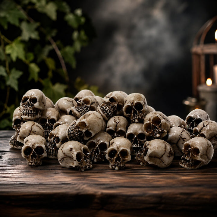 Hollow | Zestaw 20 mini czaszek Halloween