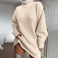 Sara | Turtleneck sweater dress with long sleeves
