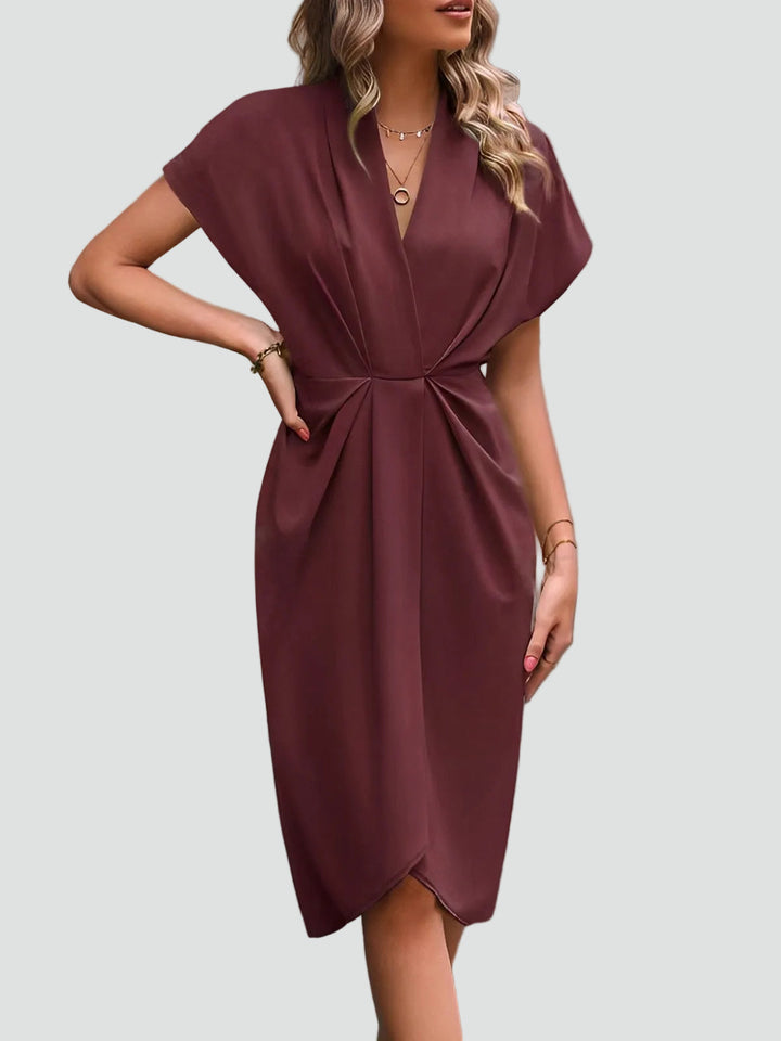 Milena | Elegancka Sukienka Kopertowa Midi