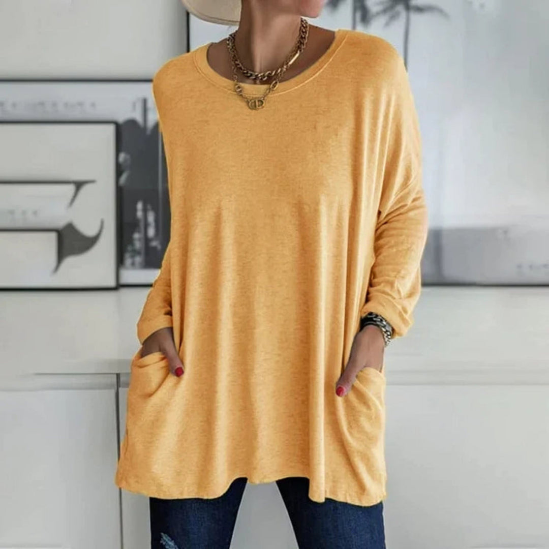 Rosamunda | Oversize damski sweter z kieszeniami