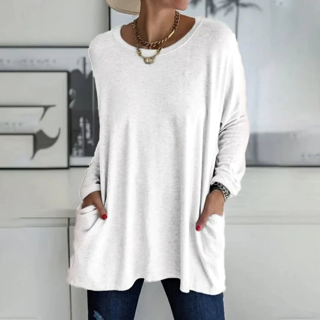 Rosamunda | Oversize damski sweter z kieszeniami