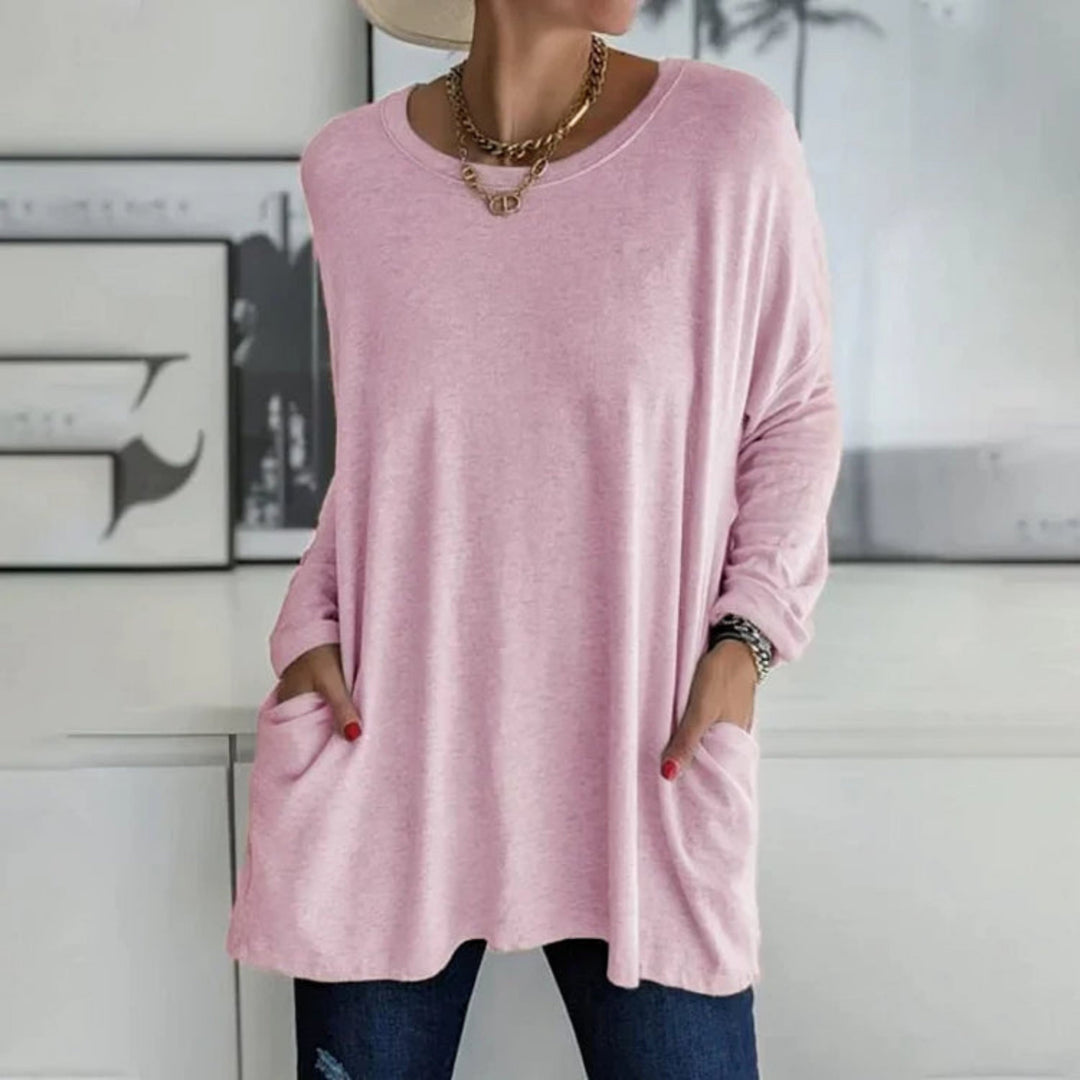 Rosamunda | Oversize damski sweter z kieszeniami