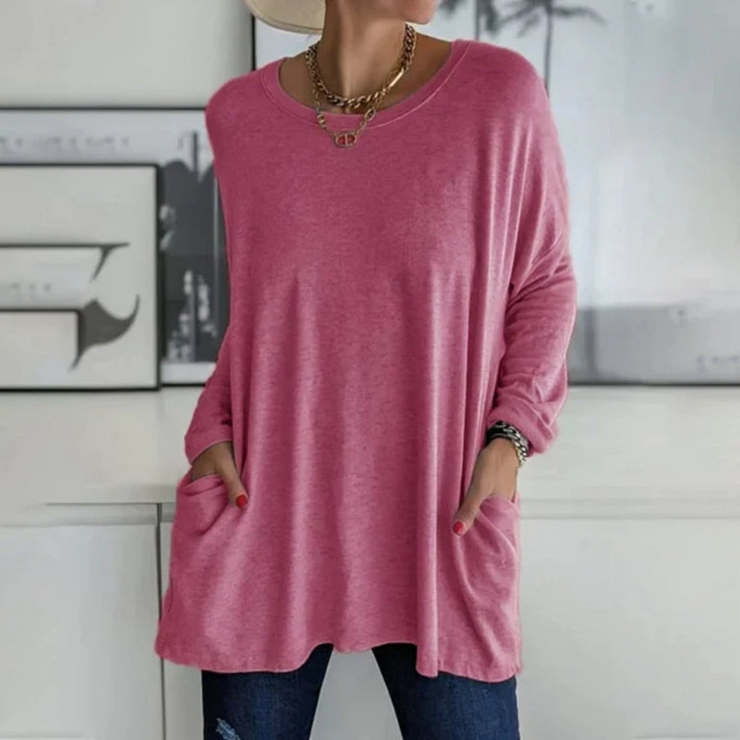 Rosamunda | Oversize damski sweter z kieszeniami