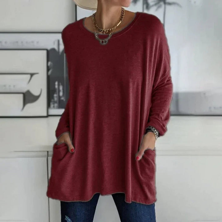 Rosamunda | Oversize damski sweter z kieszeniami