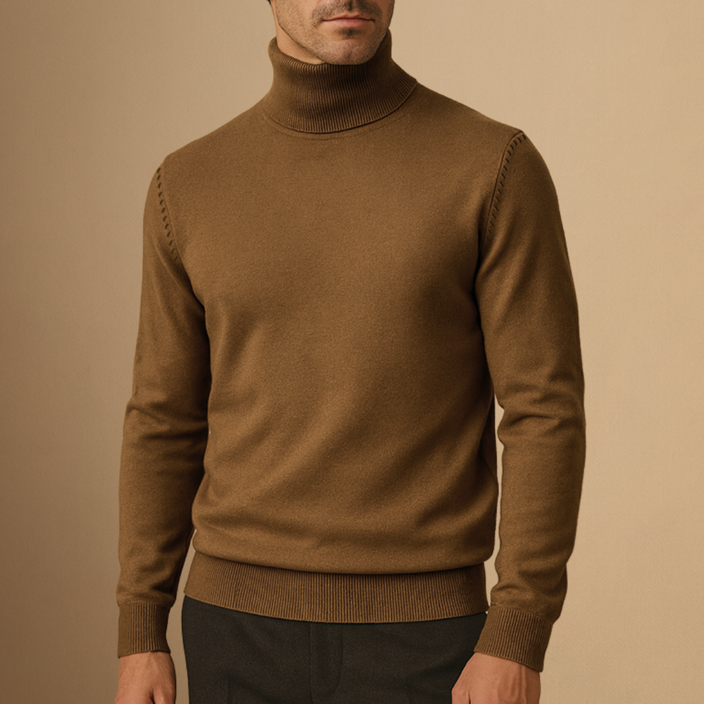 Seweryn | Męski golf soft turtleneck