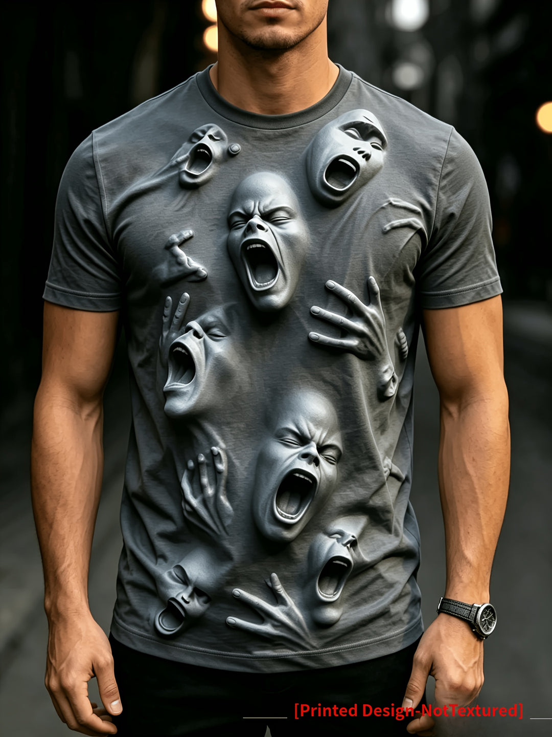 Benedykt | Męski t-shirt z nadrukiem