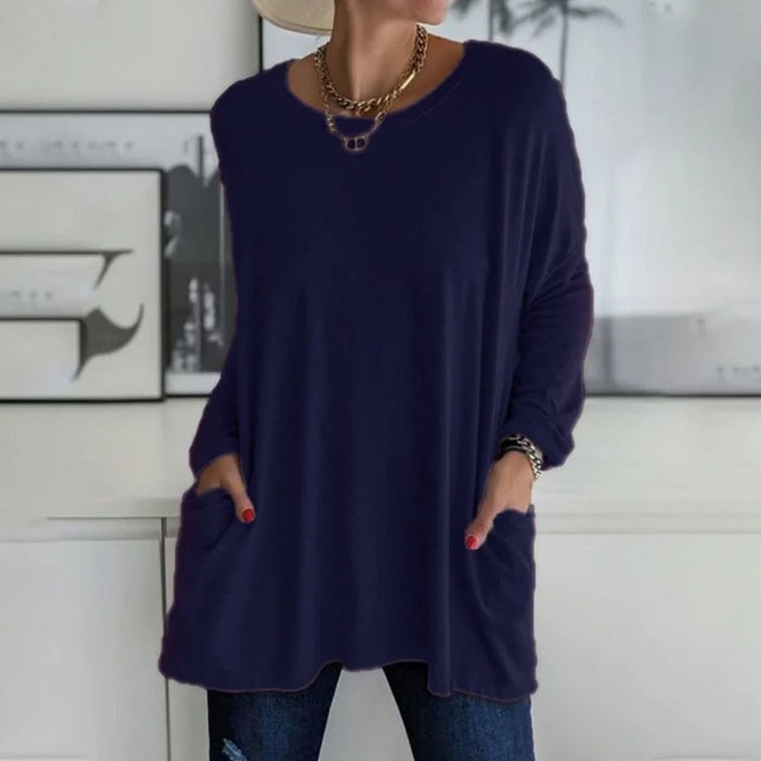 Rosamunda | Oversize damski sweter z kieszeniami