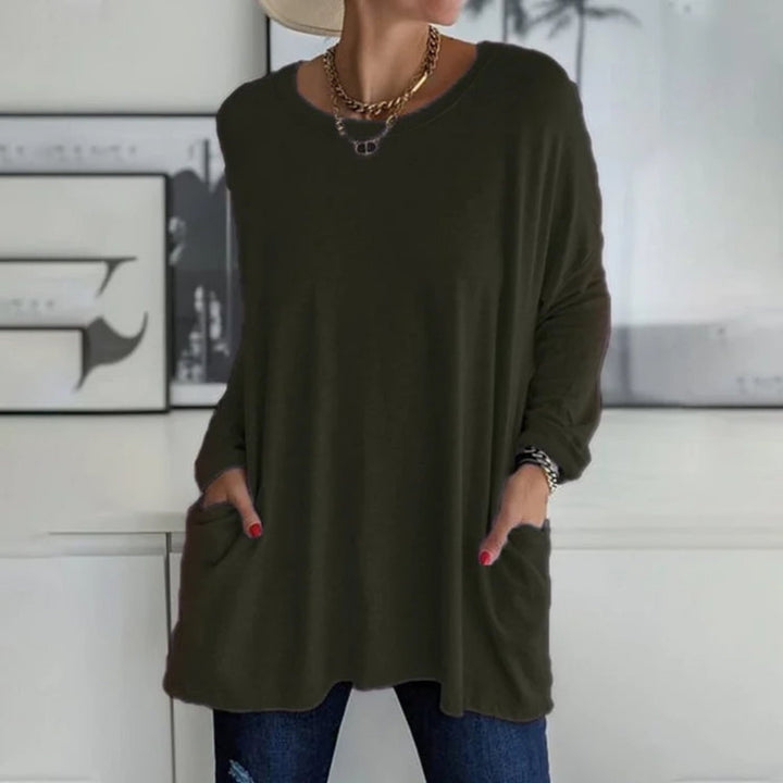 Rosamunda | Oversize damski sweter z kieszeniami