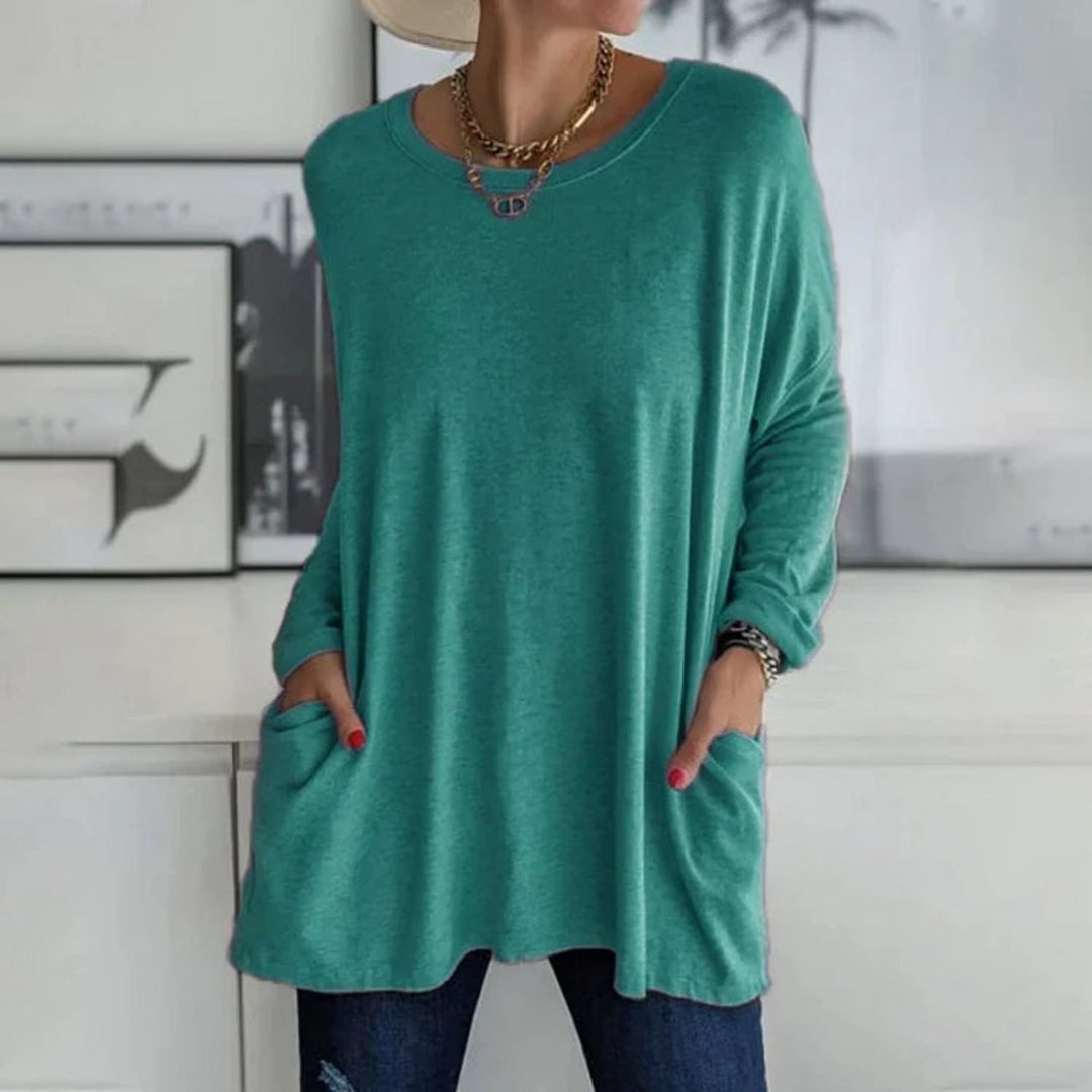 Rosamunda | Oversize damski sweter z kieszeniami