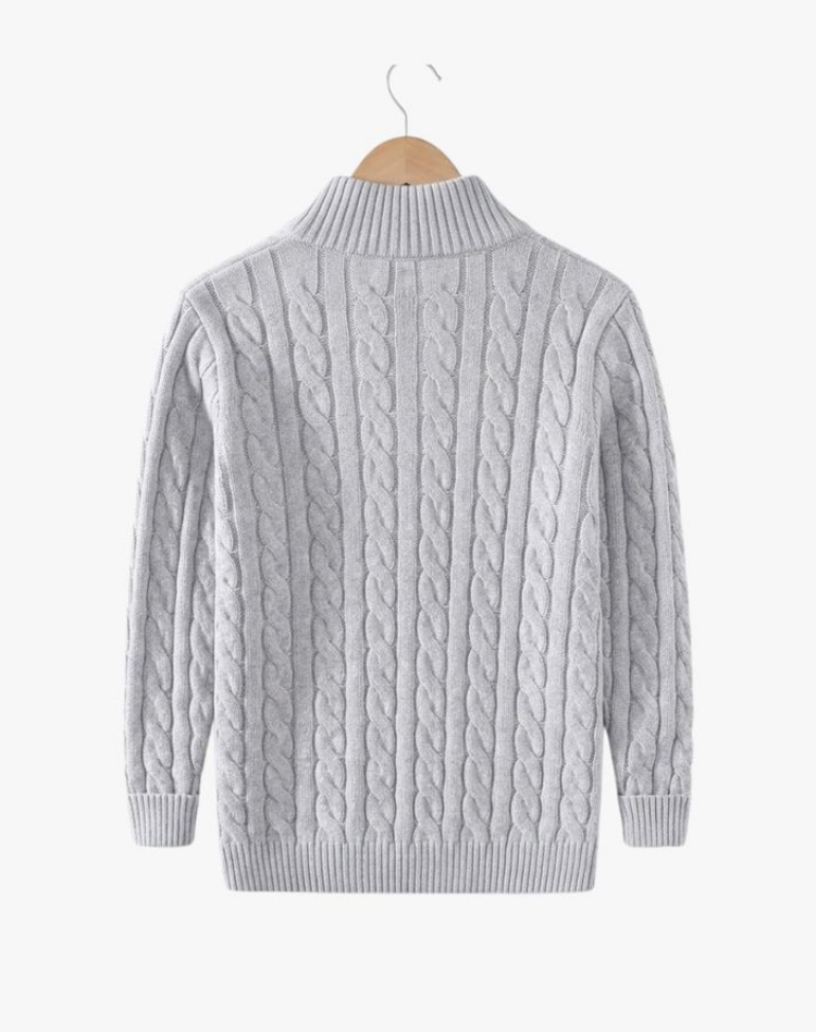 Norbert | Sweter Warkoczowy Half-Zip Heritage