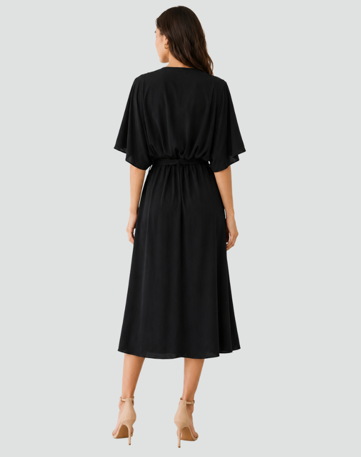 Zofia | Elegancka Sukienka Kopertowa Midi
