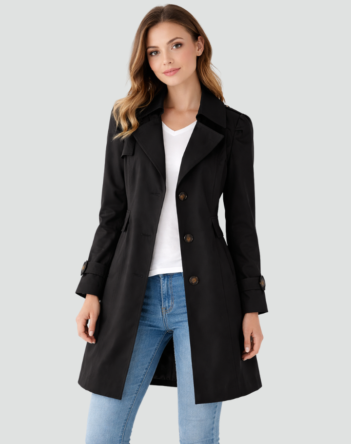 Emilia | Lekki Trencz Damski Slim Fit
