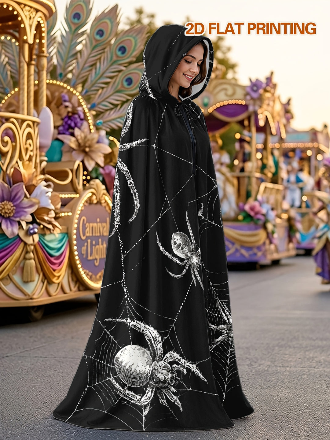 Aniela | Peleryna z kapturem na Halloween