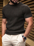 Alan | Męski T-Shirt z Fakturą Jacquard