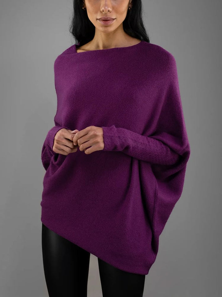 Tamara | Damski asymetryczny sweter cashmere