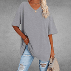 Damski T-shirt z dekoltem V