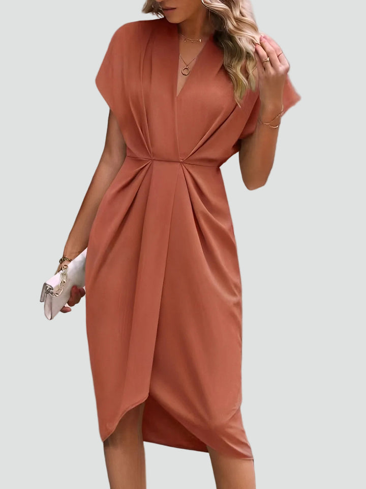 Milena | Elegancka Sukienka Kopertowa Midi