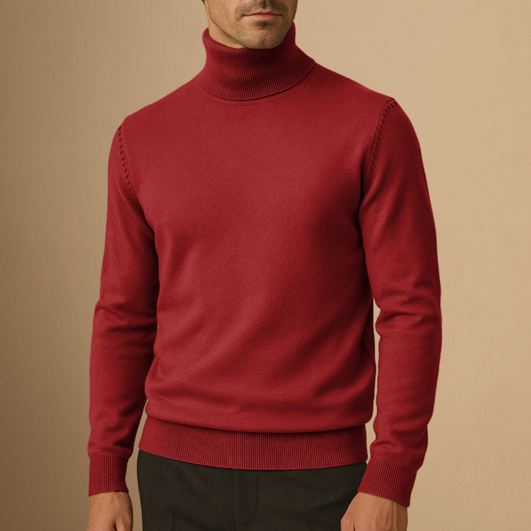 Seweryn | Męski golf soft turtleneck