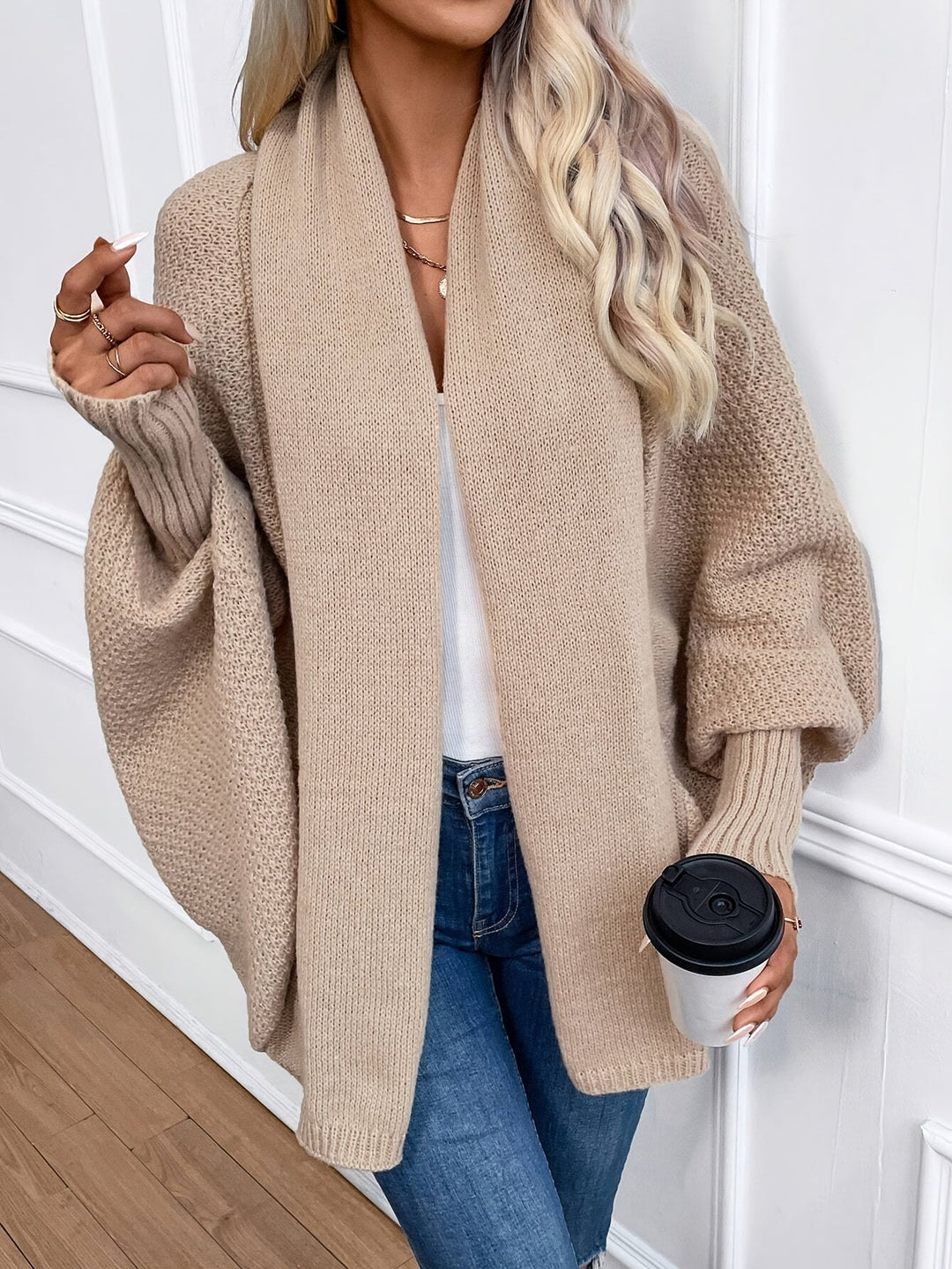 Paulina | Damski kardigan cashmere long sleeve