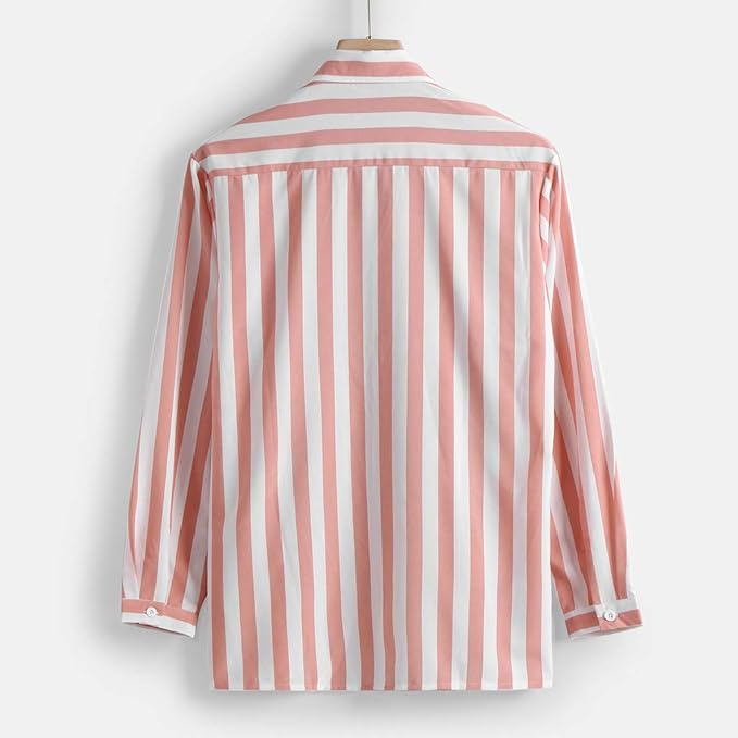 Patryk | Męska koszula w paski long sleeve