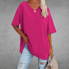 Damski T-shirt z dekoltem V